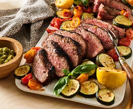 Santa Maria Tri-Tip with Pistachio Pesto